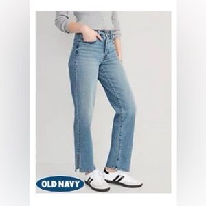 Old Navy High-Waisted OG Loose Side Slit Jeans